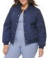 Фото #8 товара Plus Size Quilted Bomber Jacket