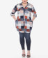 Фото #5 товара Plus Size Plaid Tunic Shirt