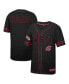 Men's Black Washington State Cougars Free Spirited Mesh Button-Up Baseball Jersey