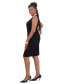 Women's Wide-Waistband Sleeveless Sheath Dress