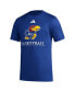 Men's Royal Kansas Jayhawks Fadeaway Basketball Pregame AEROREADY T-shirt