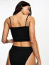 Фото #2 товара ASOS DESIGN 2 pack seamless longline bandeau bras in mink and black