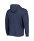 ფოტო #1 პროდუქტის Men's College Navy Distressed Seattle Seahawks Field Franklin Hooded Long Sleeve T-shirt