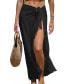 ფოტო #1 პროდუქტის Women's Sheer Ruffled Maxi Cover-Up Sarong