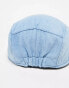 Reclaimed Vintage unisex flat cap with seamed detail in denim