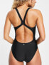 Фото #2 товара adidas Swim logo swimsuit in black