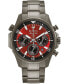 ფოტო #1 პროდუქტის Men's Chronograph Marine Star Gray Stainless Steel Bracelet Watch 43mm