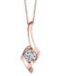 Diamond (1/5 ct. t.w.) Pendant in 14k White, Yellow or Rose Gold
