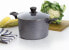 AMBITION Low Saucepan Induction with Glass Lid Various Designs (28 cm - 5.2 L)