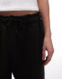 Topshop oversized cuffed jogger in black