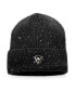 Men's Black Pittsburgh Penguins Authentic Pro Rink Pinnacle Cuffed Knit Hat