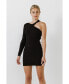 Women's Cut Out One Sleeve Knit Dress