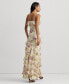 ფოტო #2 პროდუქტის Women's Ruffled Floral Column Gown