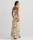 Фото #2 товара Women's Ruffled Floral Column Gown