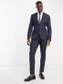 New Look skinny suit jacket in navy texture