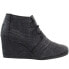 Фото #1 товара TOMS Kala Wedge Booties Womens Black Casual Boots 10015785