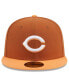 Фото #3 товара Men's Brown/Orange Cincinnati Reds Spring Color Basic Two-Tone 59fifty Fitted Hat