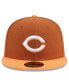 ფოტო #3 პროდუქტის Men's Brown/Orange Cincinnati Reds Spring Color Basic Two-Tone 59fifty Fitted Hat