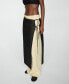 Women's Slit Detail Ramio Pareo Skirt