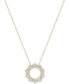 ფოტო #1 პროდუქტის Diamond Circle Cluster 18" Pendant Necklace (1/2 ct. t.w.) in 14k Gold