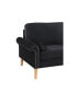 Фото #7 товара Living Room Sofa, 3-Seater Sofa, With Copper Nail On Arms, Three Pillow, Black