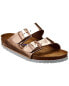 Фото #1 товара Birkenstock Women's Arizona Soft Footbed Metallic Leather Sandal Women's