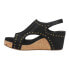 Фото #3 товара Corkys Carley Studded Wedge Womens Black Casual Sandals 30-5316-BOST