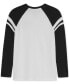 Big Boys Squad Raglan Sleeve Taped Long-Sleeve T-Shirt Черный, L (14/16) - фото #3