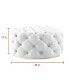 Фото #17 товара Bella Upholstered Tufted Allover Round Cocktail Ottoman