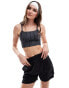 Nike Training One printed light support sports bra in black