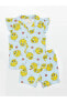 Фото #1 товара LCW baby Tweety Baskılı Kız Bebek Şortlu Pijama Takımı