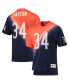 Фото #2 товара Men's Walter Payton Orange, Navy Chicago Bears Retired Player Name and Number Diagonal Tie-Dye V-Neck T-shirt