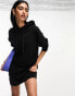 Фото #3 товара ASOS DESIGN oversized hoodie sweatshirt mini dress in black