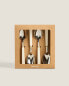 Фото #6 товара Set of dessert spoons with rectangular handle