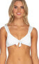 ISABELLA ROSE 264812 Women's Pucker Up Smocked Classic Bikini Top Size Large - фото #1