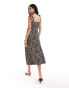 Фото #4 товара Nobody's Child Adrain cami midi dress in leopard print