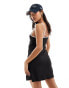 Фото #4 товара Vero Moda Petite jersey mini skort dress with contrast trim in black