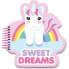 SWEET DREAMS Silicone Notebook 3 Designs Assorted