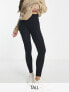 Фото #1 товара Stradivarius Tall seamless ribbed leggings in black