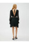 Фото #25 товара Bel Detaylı Şifon Mini Abiye Elbise V Yaka