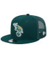 Фото #3 товара Men's Green Oakland Athletics Cooperstown Collection Team Color Trucker 9FIFTY Snapback Hat