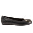 Softwalk Sonoma Halo S2257-001 Womens Black Leather Ballet Flats Shoes