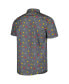 Фото #2 товара Men's Graphite Deadpool Party Button-Up Shirt