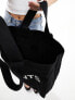 AllSaints Ali canvas tote in black