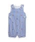 Фото #1 товара Baby Boys Flag-Embroidered Striped Cotton Overall