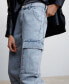 ფოტო #3 პროდუქტის Women's Pocket Cargo Jeans