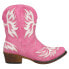 Фото #2 товара Roper Amelia Snip Toe Cowboy Booties Womens Pink Casual Boots 09-021-1567-3031