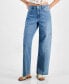 Фото #3 товара Women's Twisted-Seam Cargo Wide-Leg Jeans, Created for Macy's