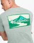 Columbia Rapid Ridge back graphic t-shirt in green exclusive to ASOS