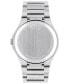 ფოტო #3 პროდუქტის Men's Swiss SE Stainless Steel Bracelet Watch 41mm